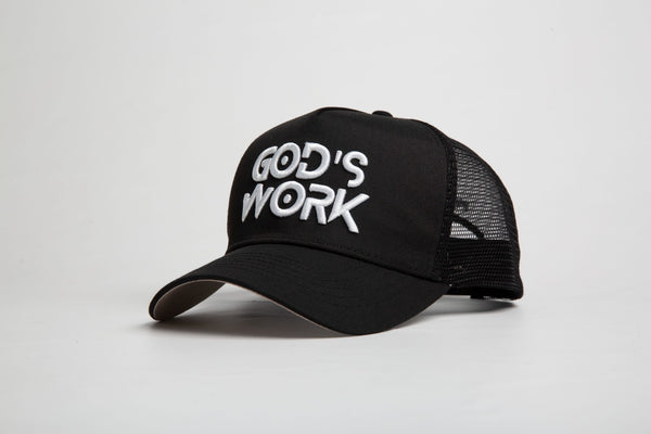 God's Work- Signature Series Black Mesh Snap-back – Proclaim Clothing.