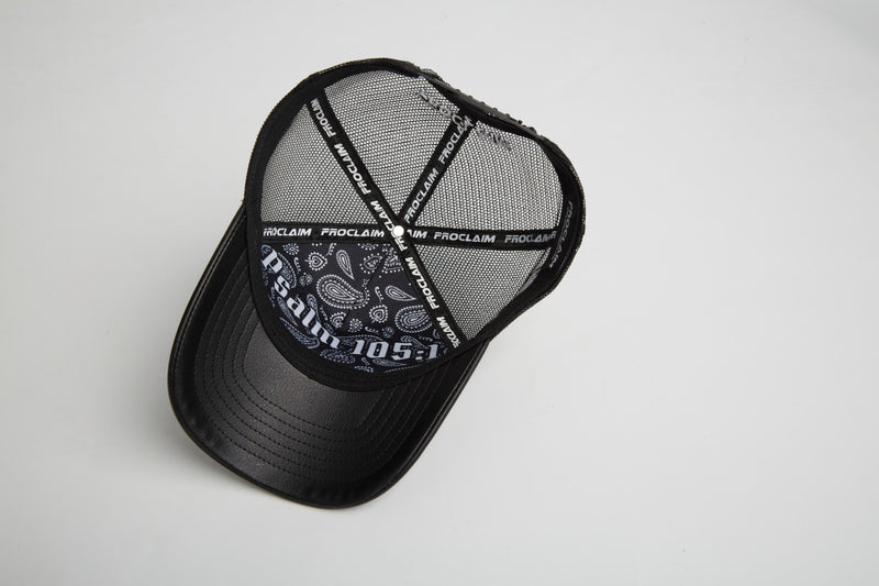 Pray Grind Repeat- Asphalt Leather / Signature Series Snap-Back