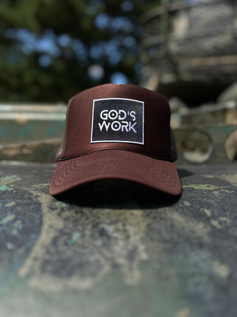 GOD'S WORK- Foam Mesh Snap-back (Various Color Options)