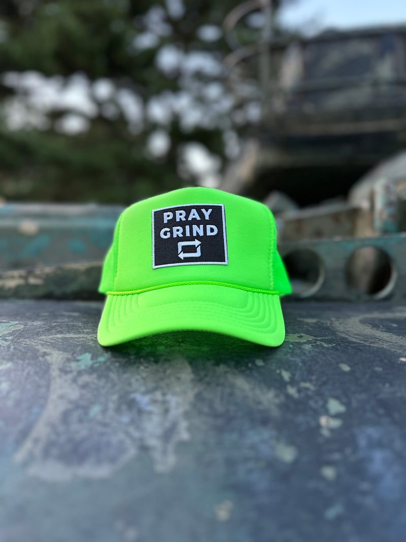 PRAY GRIND REPEAT- Foam Mesh Snap-back (various color options)