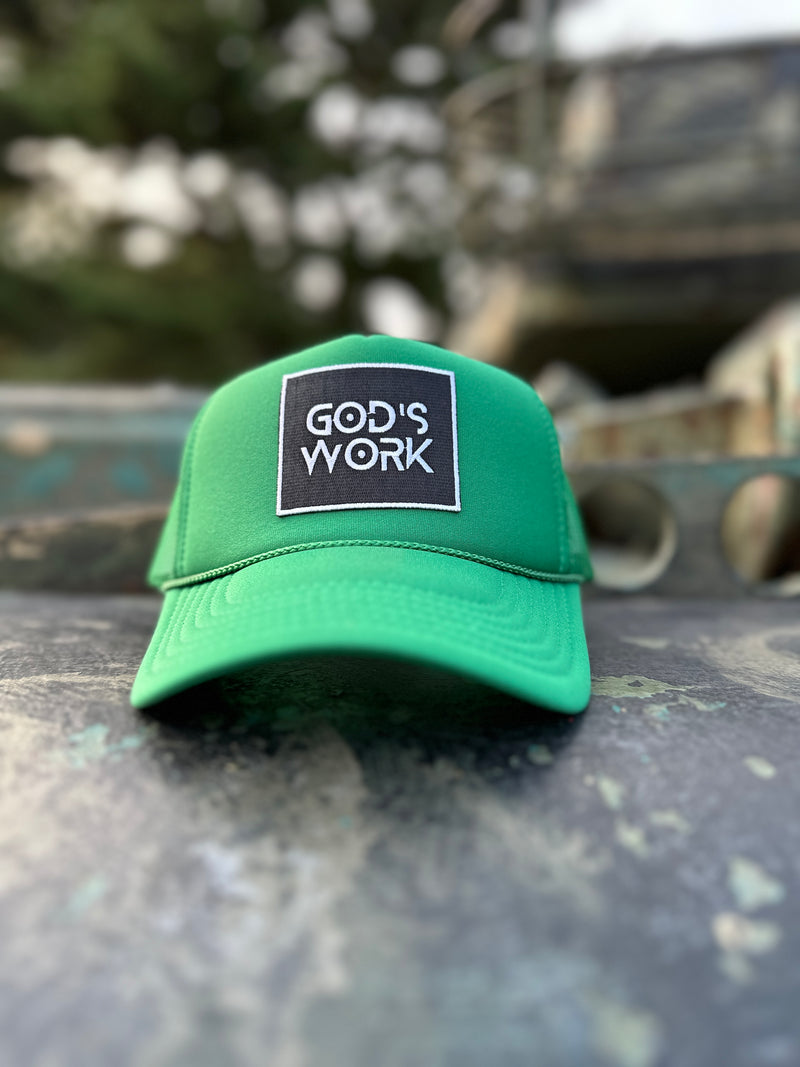 GOD'S WORK- Foam Mesh Snap-back (Various Color Options)