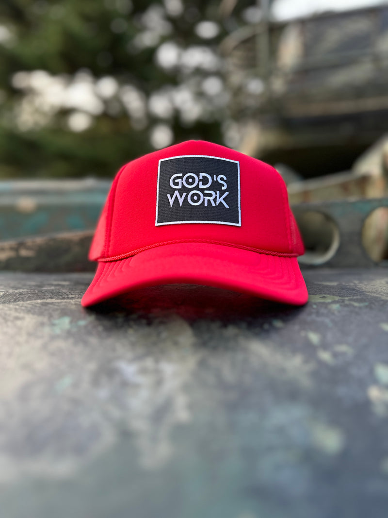 GOD'S WORK- Foam Mesh Snap-back (Various Color Options)