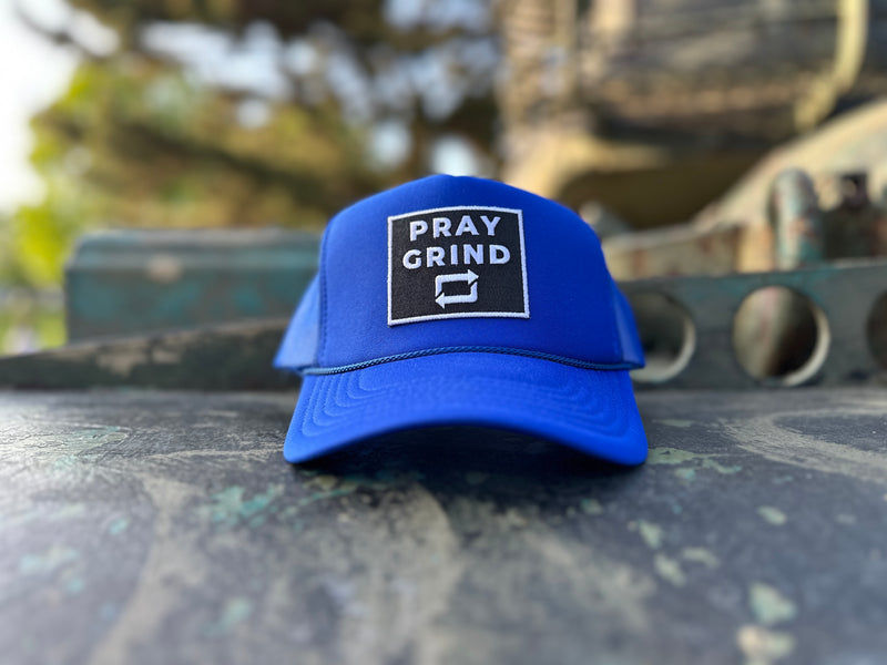 PRAY GRIND REPEAT- Foam Mesh Snap-back (various color options)