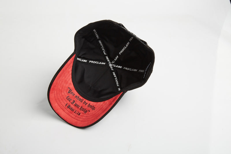 LVN HLY- (Living Holy) LUX Rhinestone Black Suede Snap back