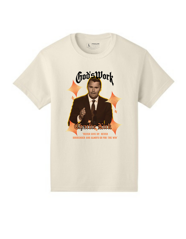 Charlie Kirk Legacy T-shirt Cream