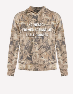 No Weapon- Woodland Camo Boxy Hoodie